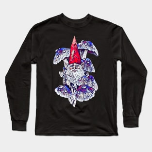 Gnome with Toadstools Long Sleeve T-Shirt